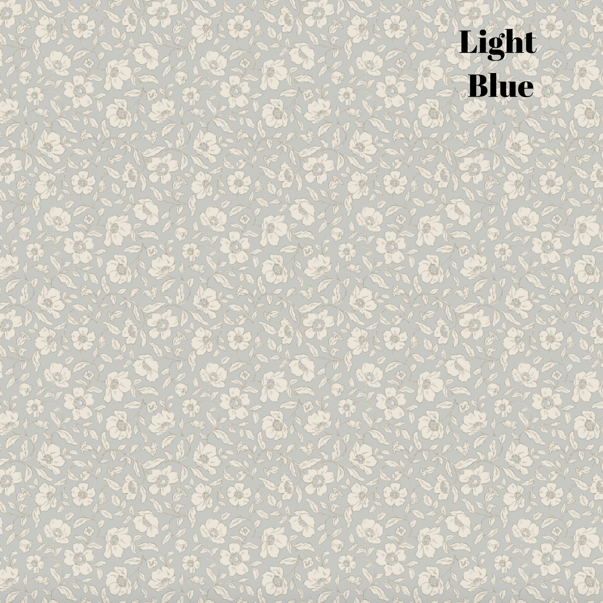 Light Blue Floral Wallpaper