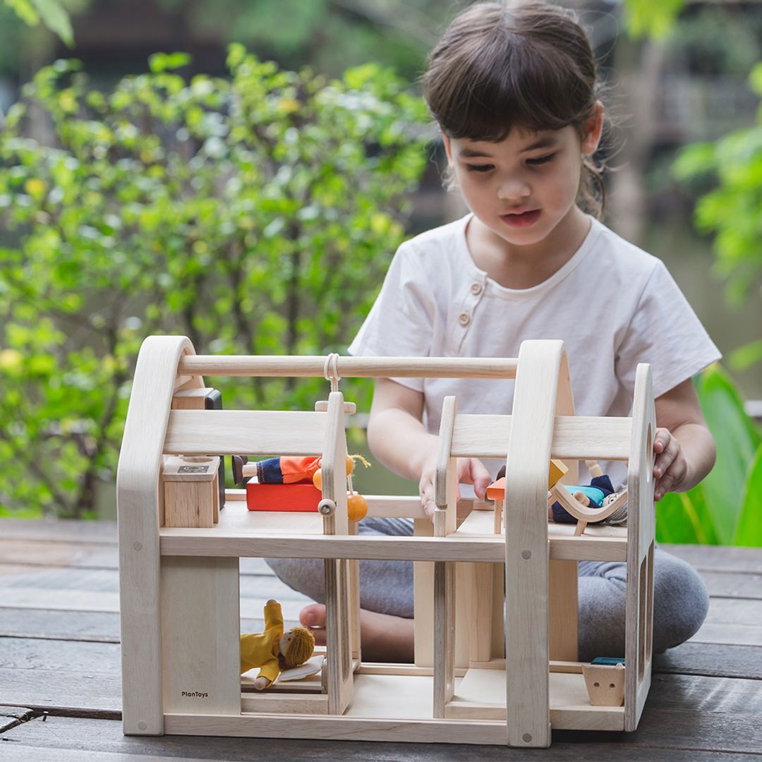 Slide-N-Go Portable Dollhouse Set
