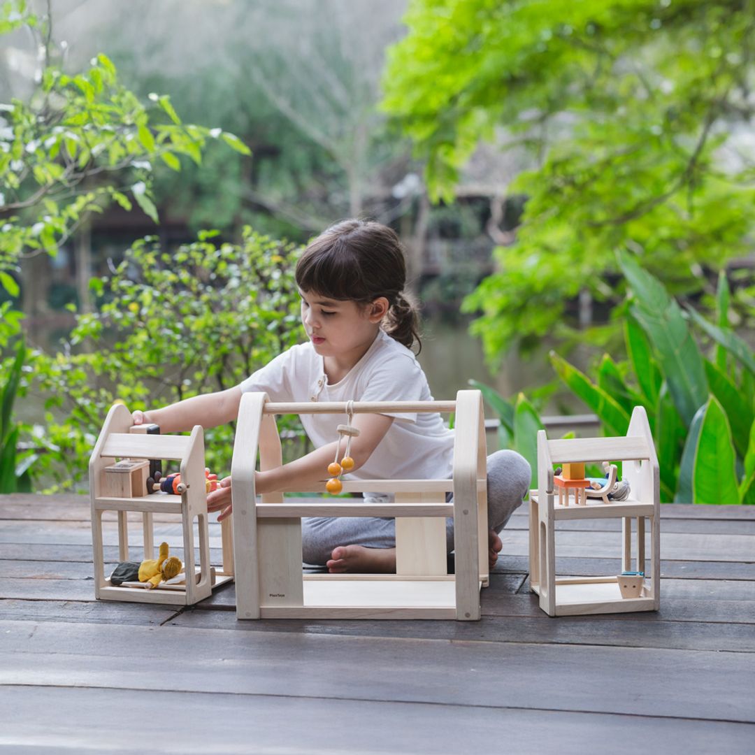 Slide-N-Go Portable Dollhouse Set