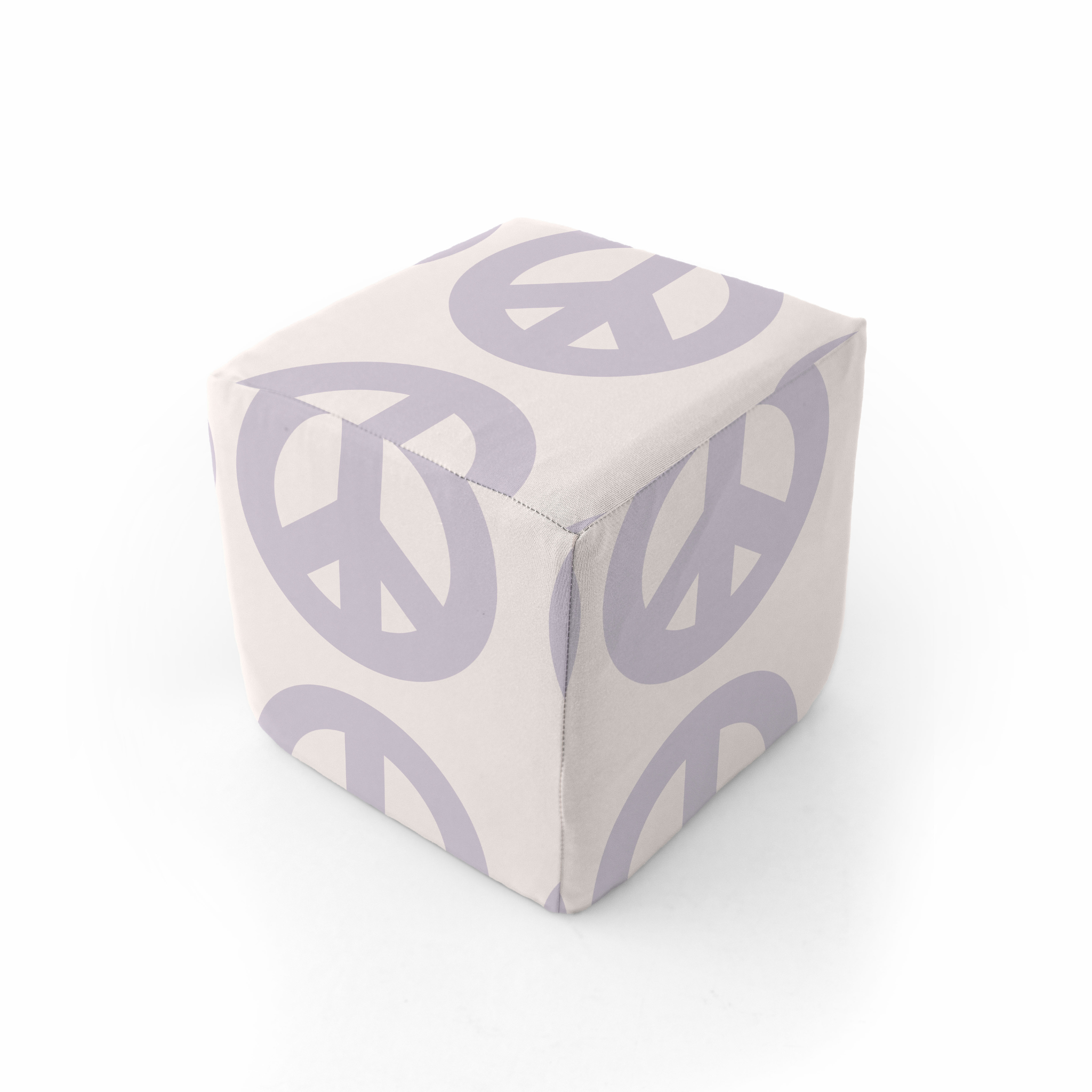 Cream Peace Sign Play Cube – Project Nursery