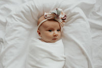 Dove Ribbed Stretch Swaddle Blanket