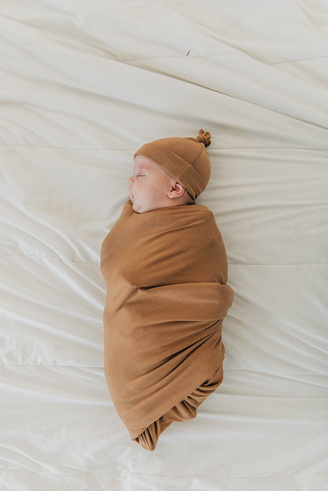 Mustard Bamboo Stretch Swaddle Blanket