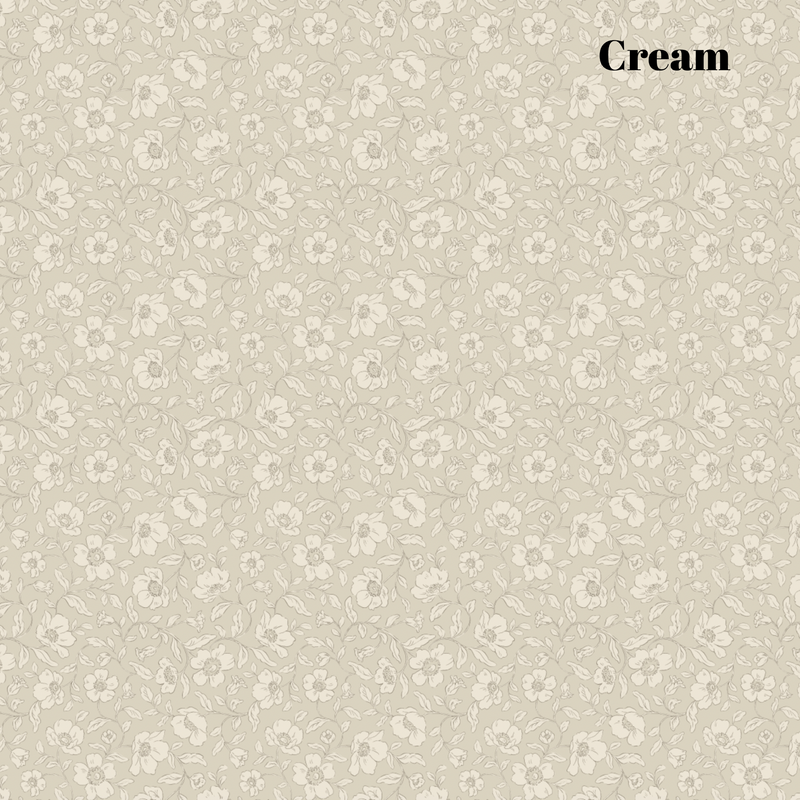 Cream Floral Wallpaper