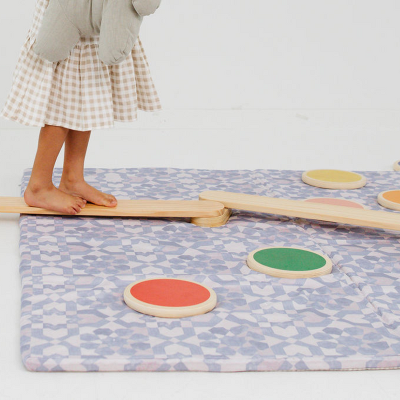 Blue Tile Padded Playmat