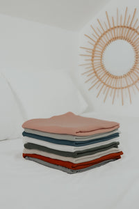 River Ribbed Stretch Swaddle Blanket