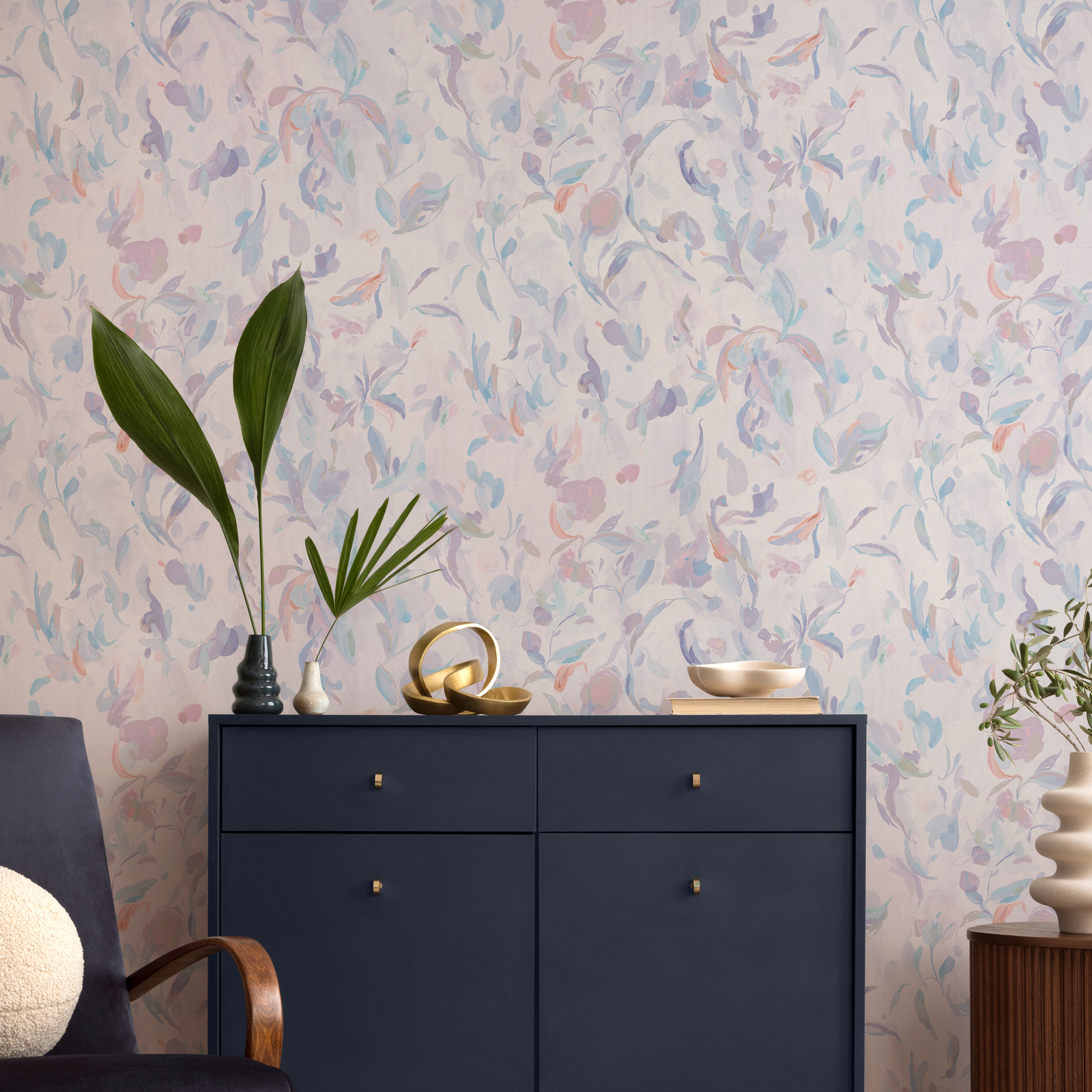 Abstract Blooms Wallpaper