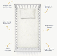 Dotty Organic Crib Sheet