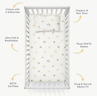 Over the Rainbow Organic Crib Sheet
