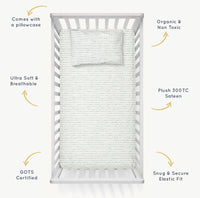 Pebble Organic Crib Sheet