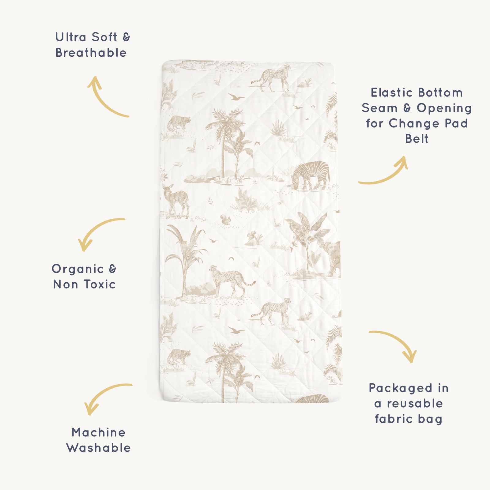 Safari Organic Changing Pad Cover
