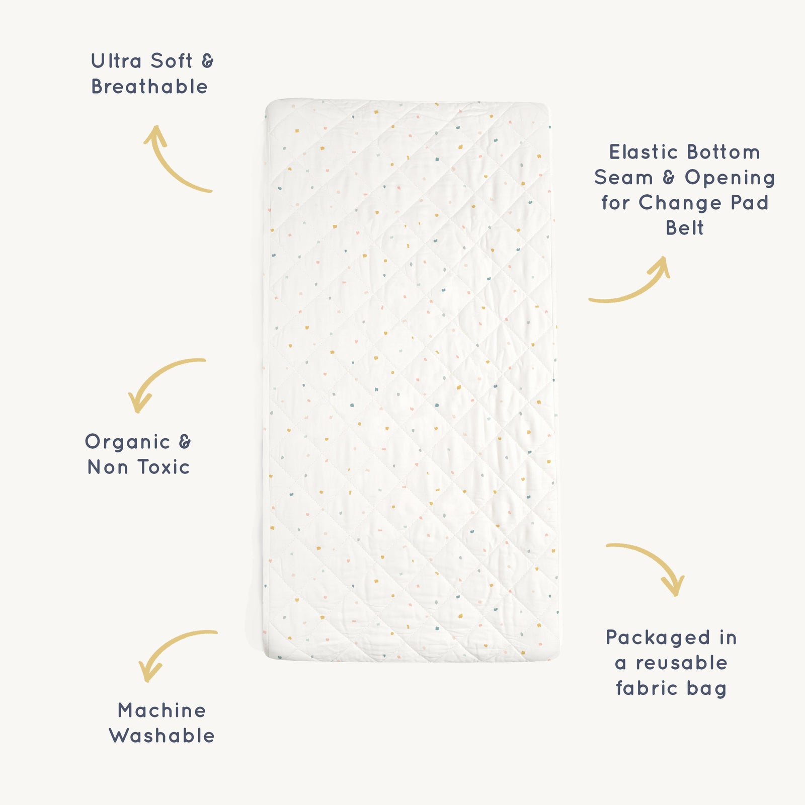 Dotty Organic Changing Pad Cover