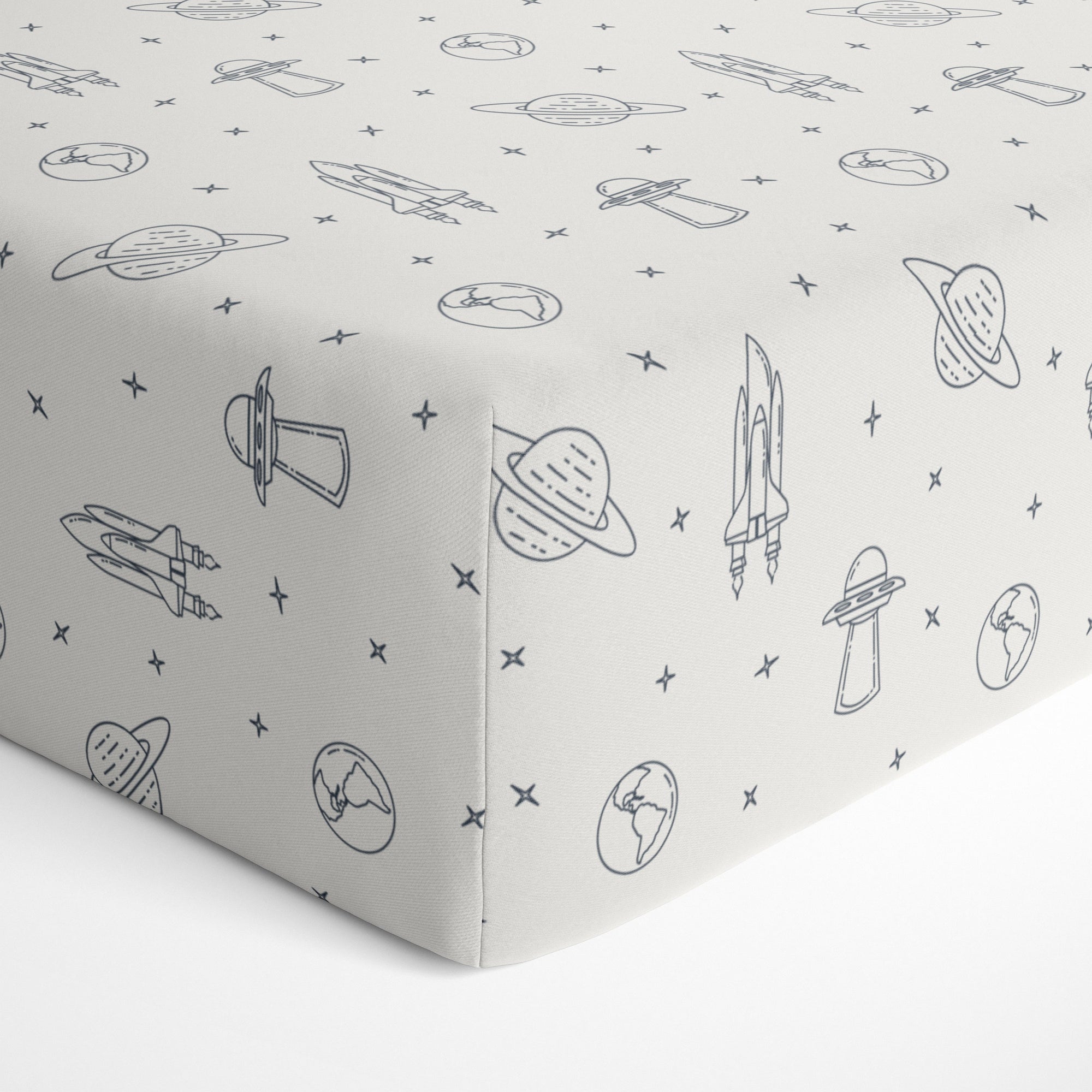 Celestial Organic Crib Sheet