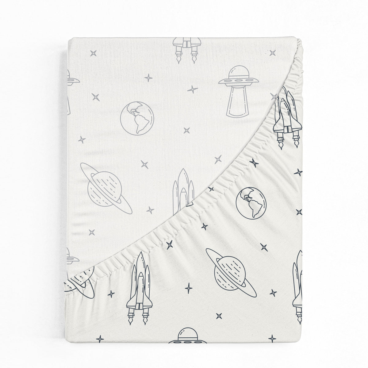 Celestial Organic Crib Sheet