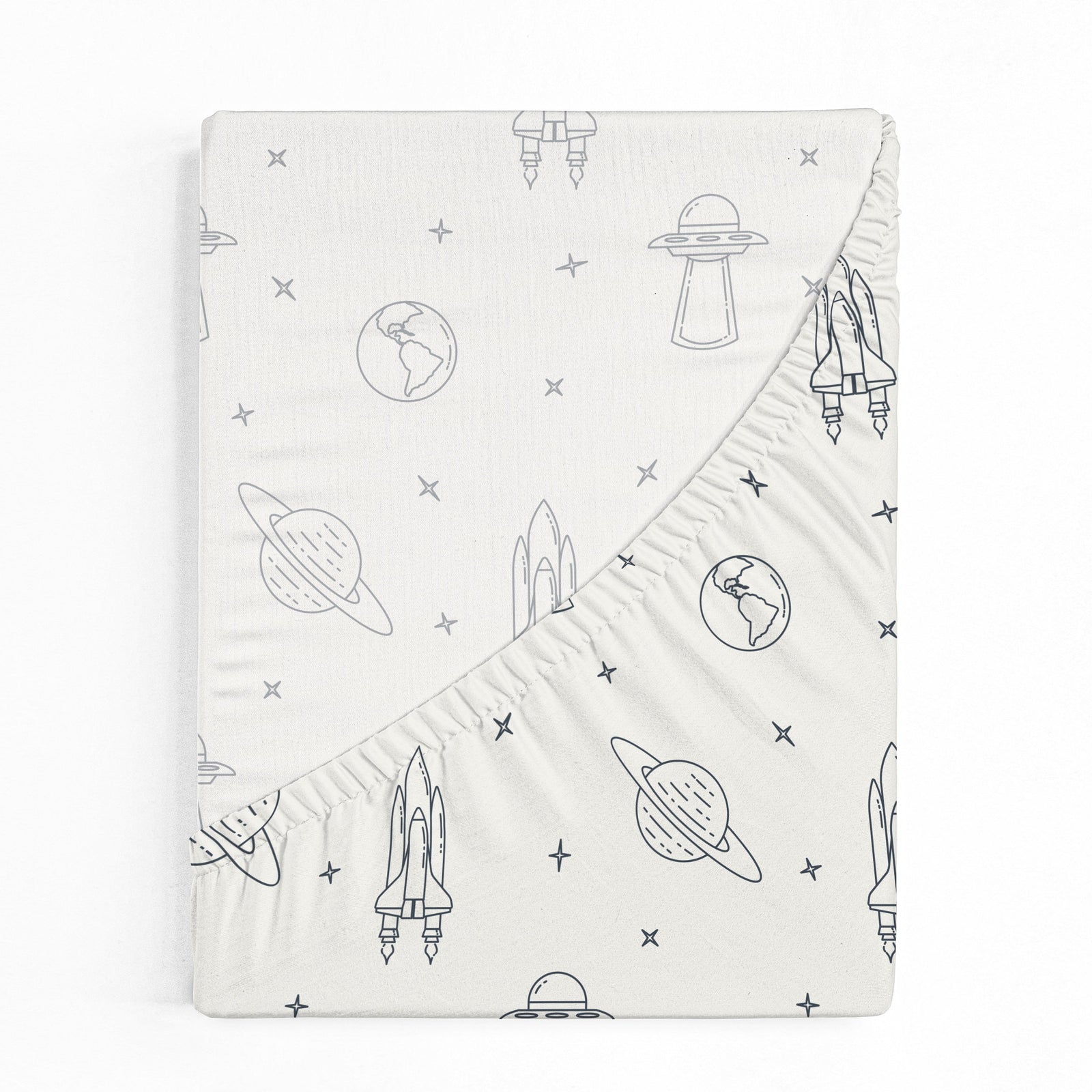 Celestial Organic Crib Sheet