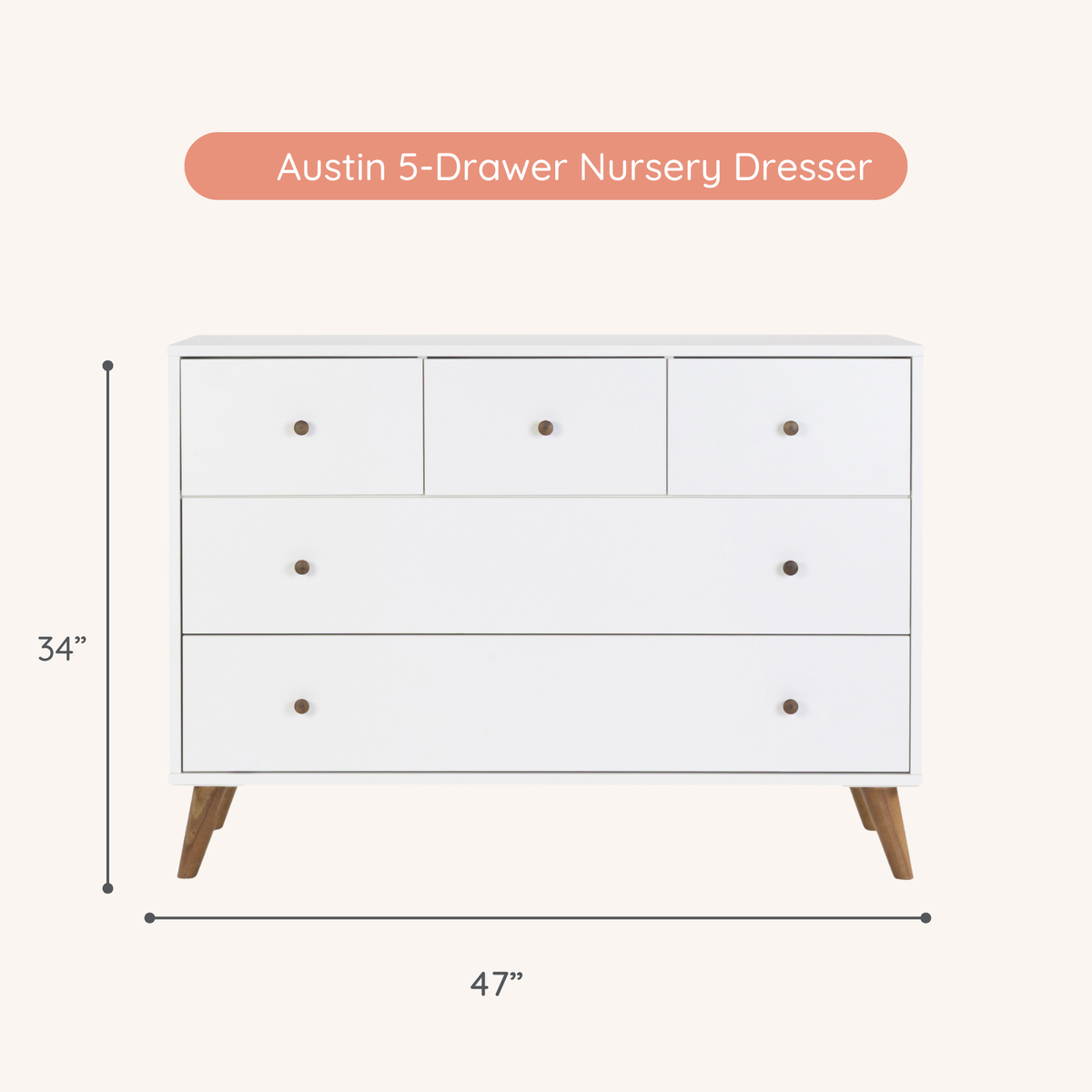 Austin 5-Drawer Dresser