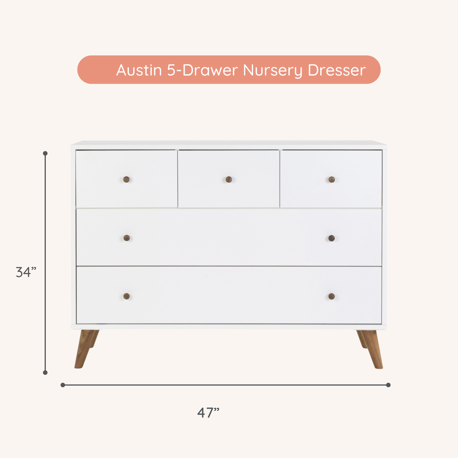 Austin 5-Drawer Dresser