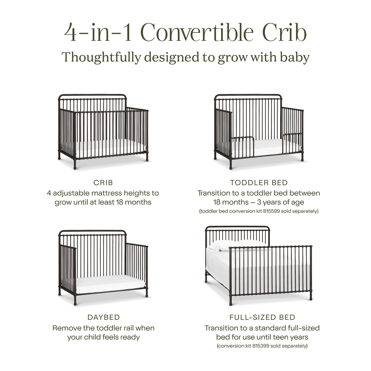 Winston 4-in-1 Convertible Crib