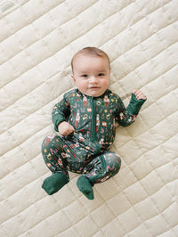 Green Nutcracker Bamboo Zipper Sleeper