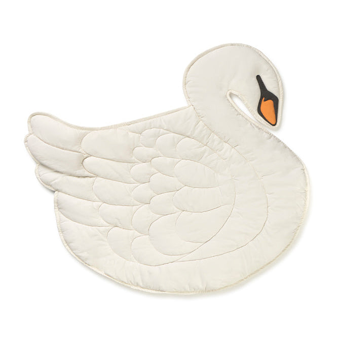 Warm White Swan Play Mat 