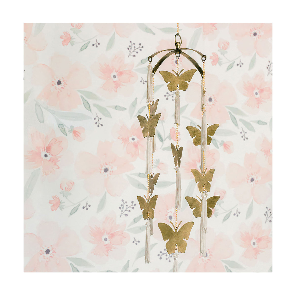 Butterfly Brass Nursery Ceiling Hanging