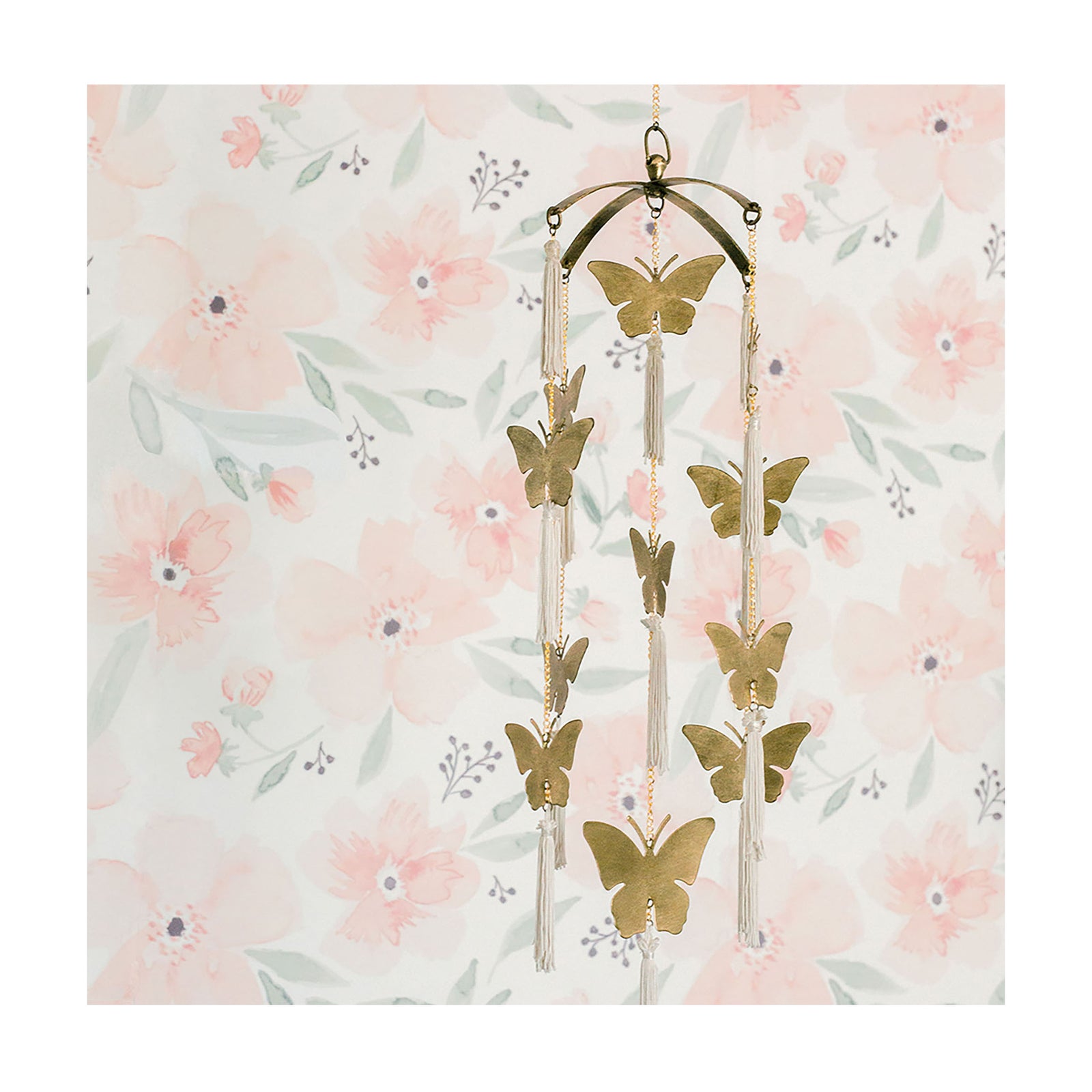 Butterfly Brass Nursery Ceiling Hanging