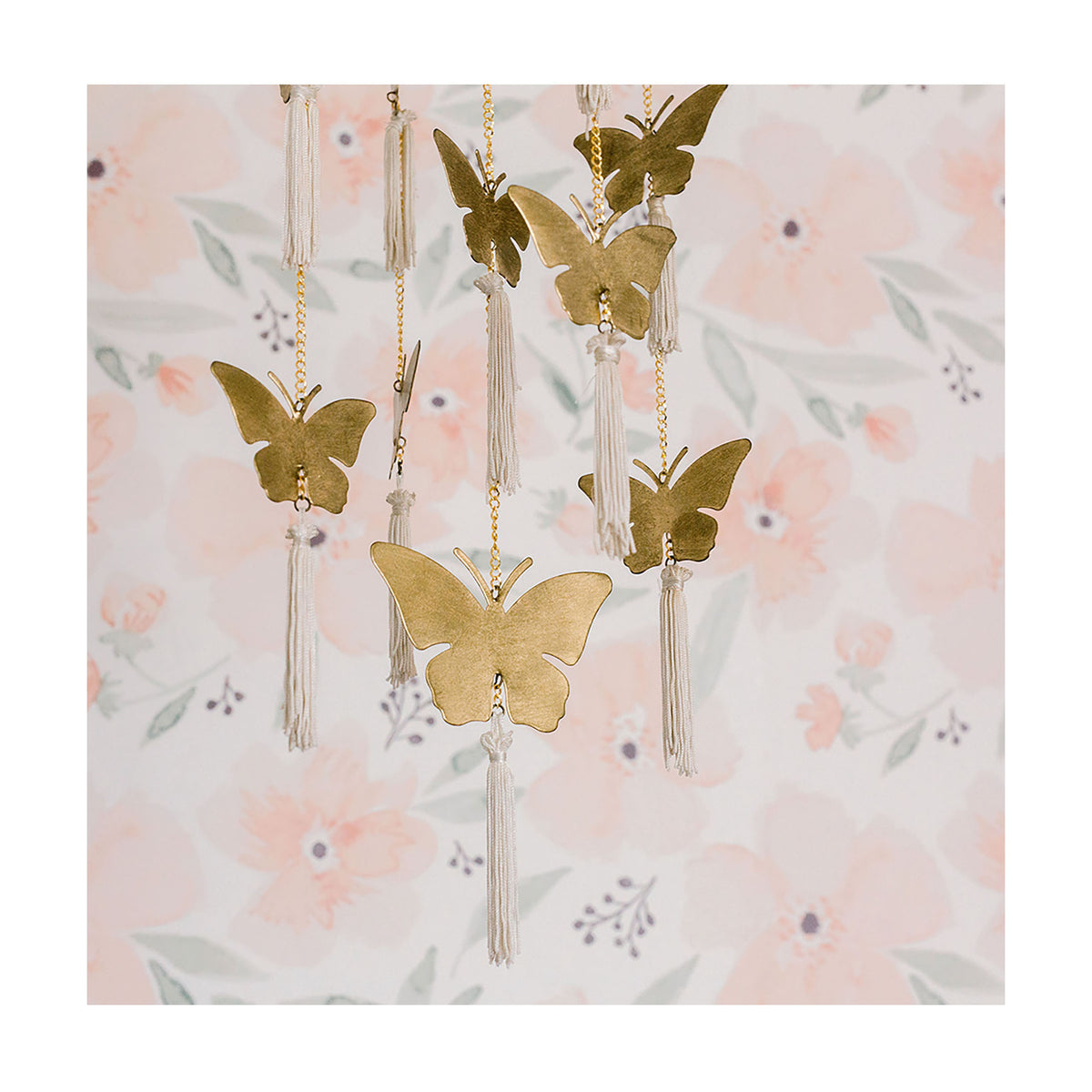 Butterfly Brass Nursery Ceiling Hanging