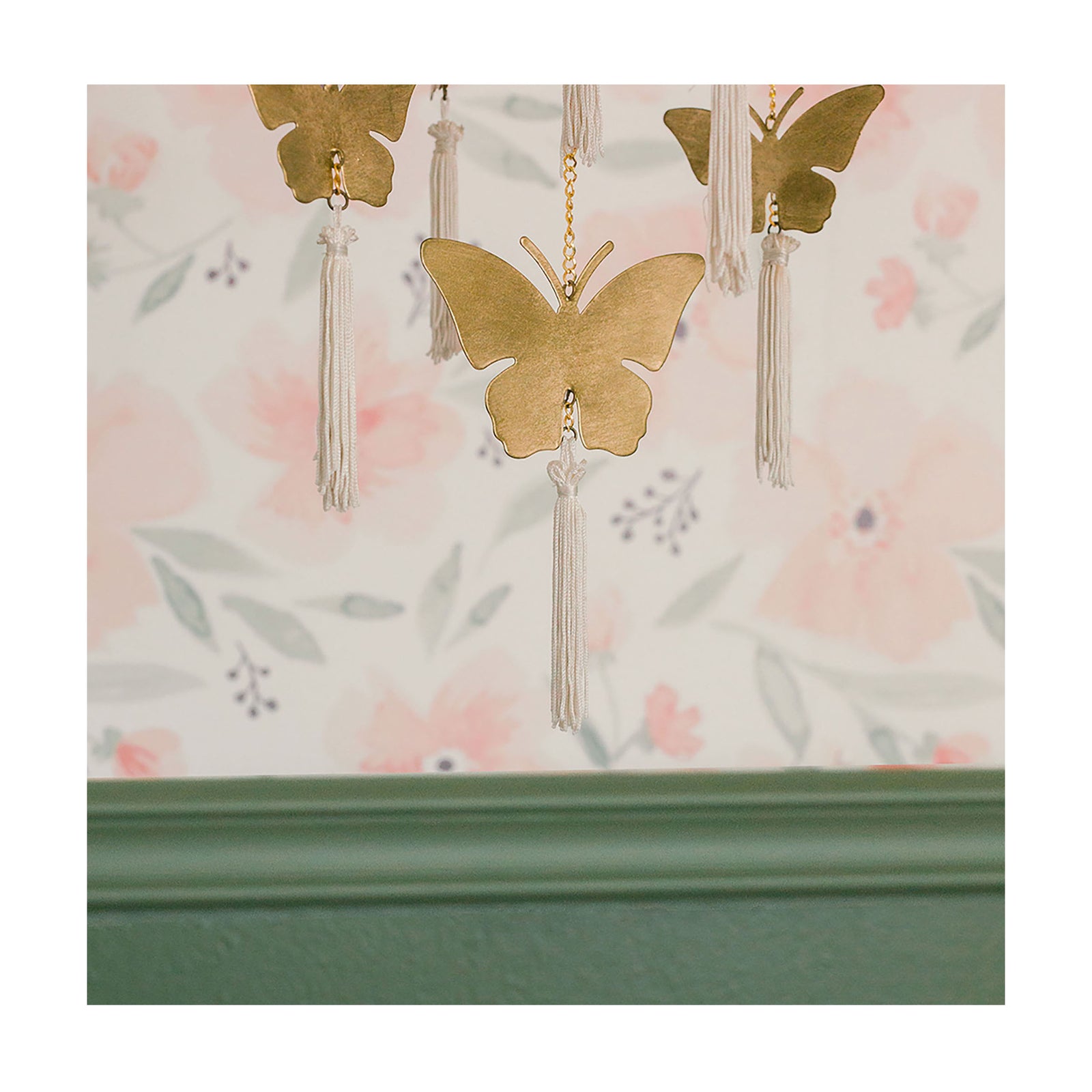 Butterfly Brass Nursery Ceiling Hanging