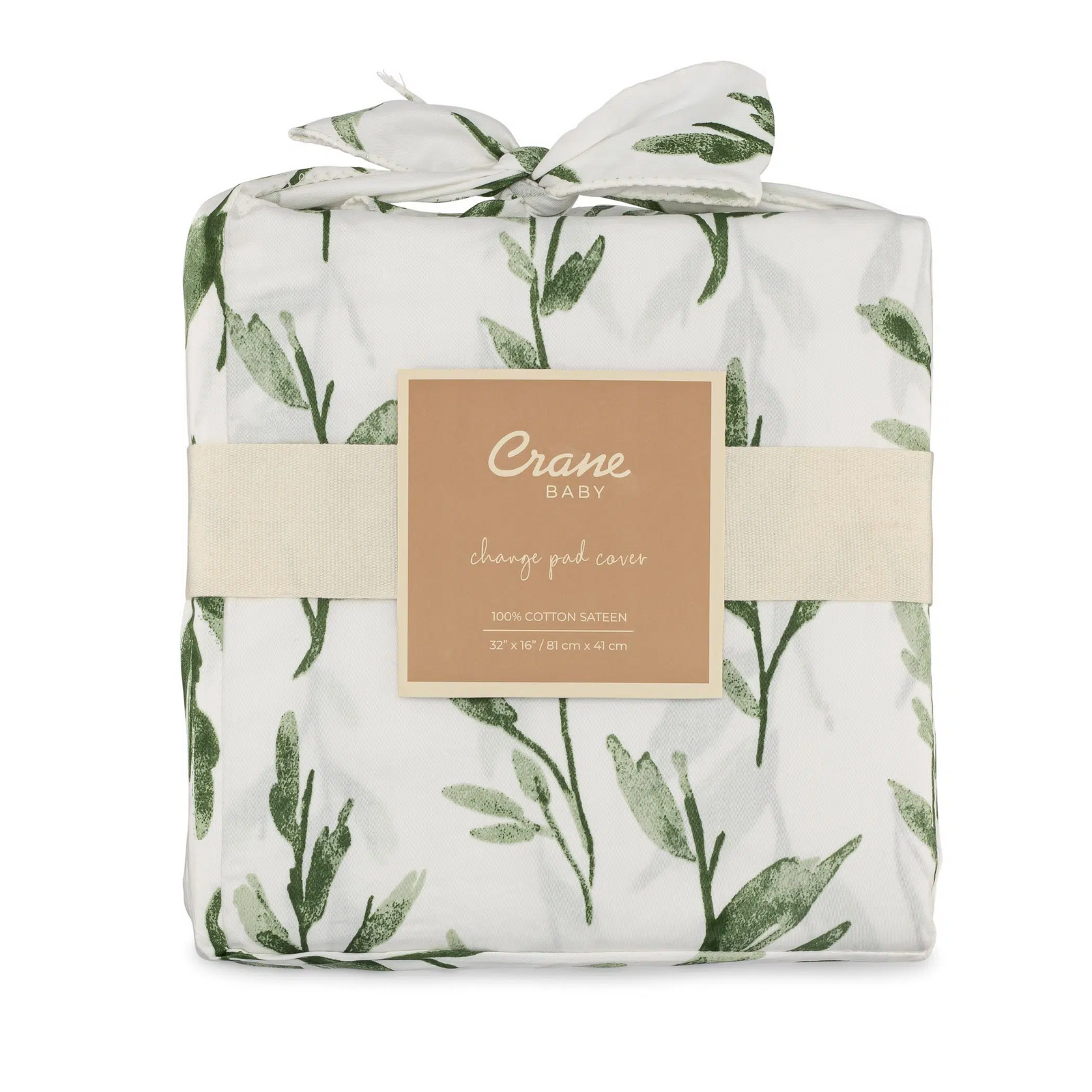 Parker Leaf Quilted Changing Pad Cover