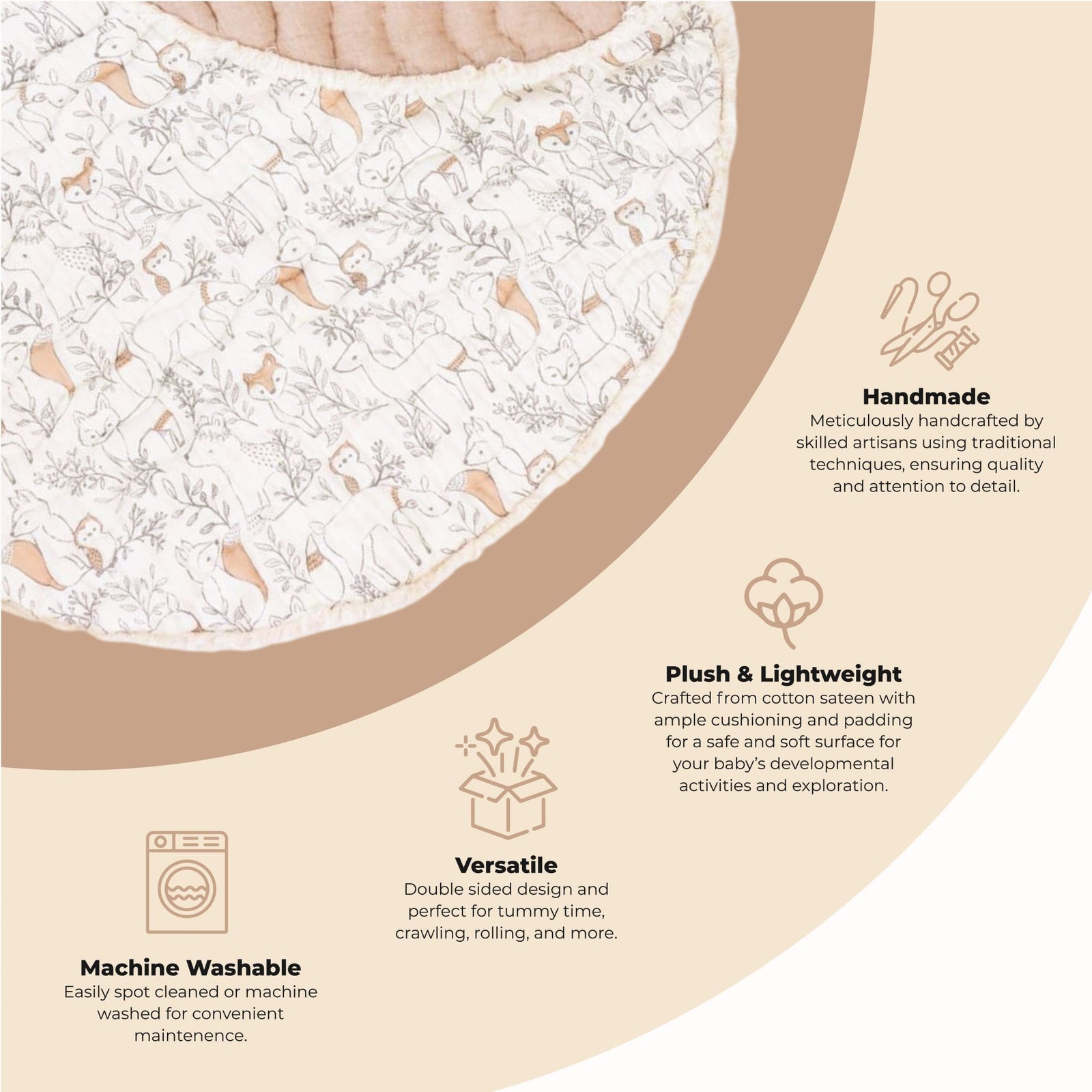 Ezra Quilted Play Mat