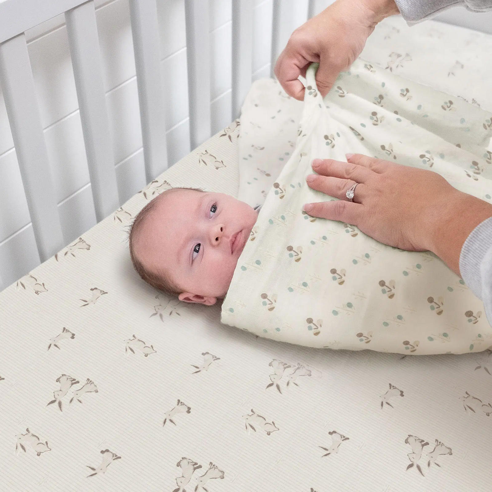 Bunny Organic Crib Sheet