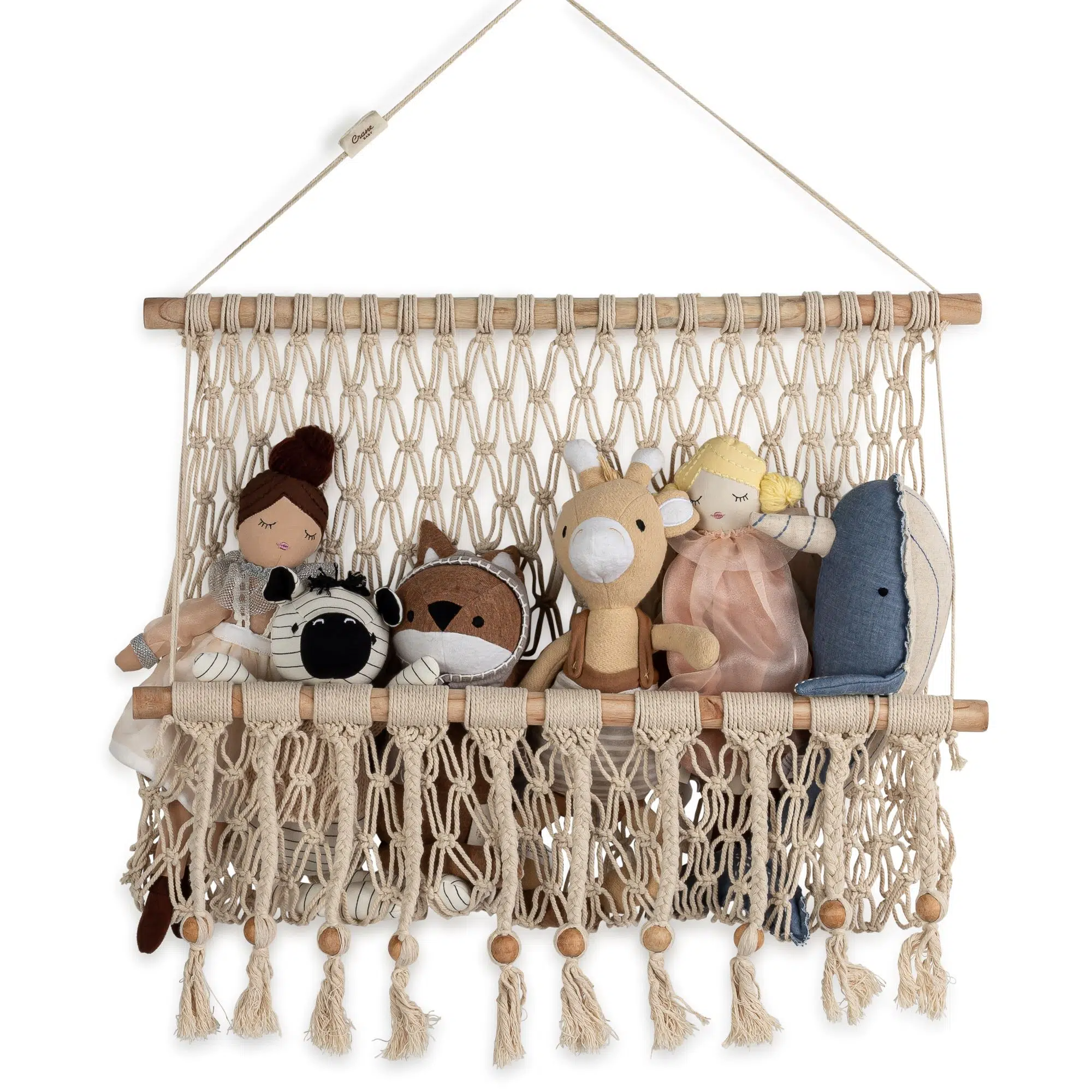Willow Macrame Storage Wall Hanging