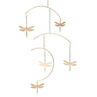 Dragonfly Brass Nursery Ceiling Hanging