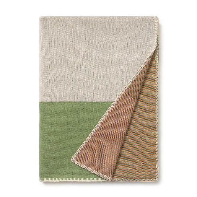 Geometric Color Block Throw Blanket
