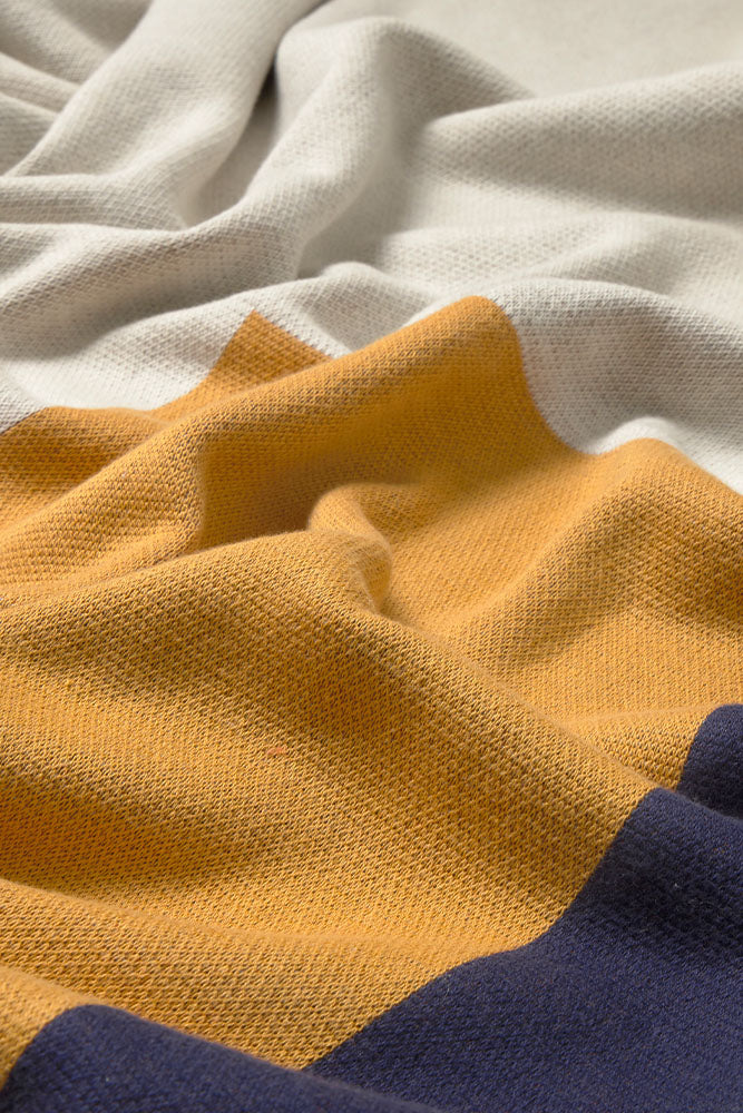 Geometric Color Block Throw Blanket