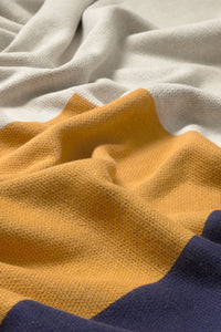 Geometric Color Block Throw Blanket