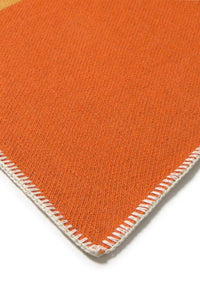 Geometric Color Block Throw Blanket