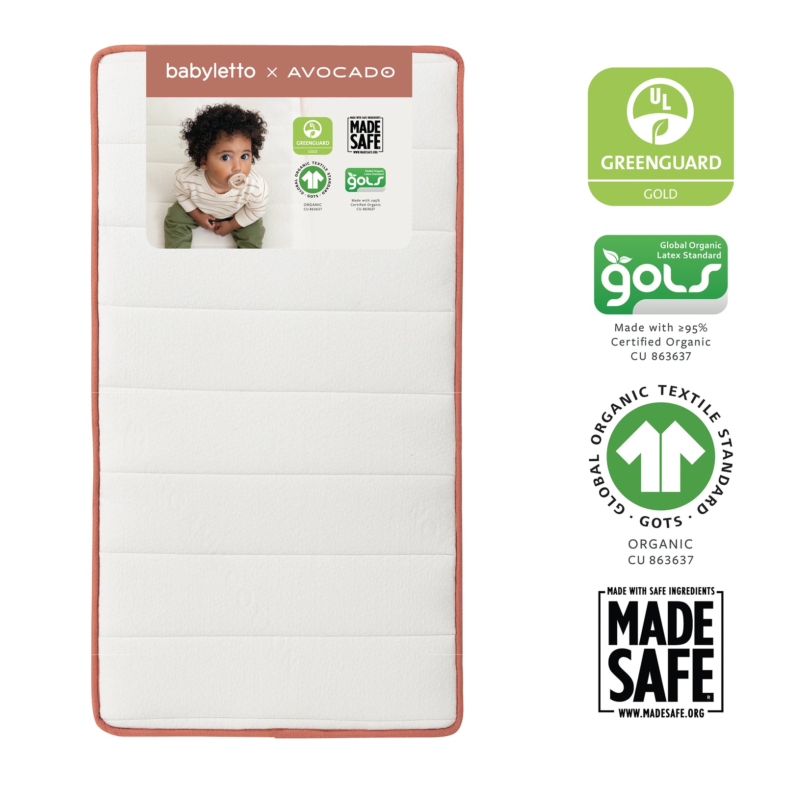 babyletto x Avocado Dual-Stage Organic Crib Mattress