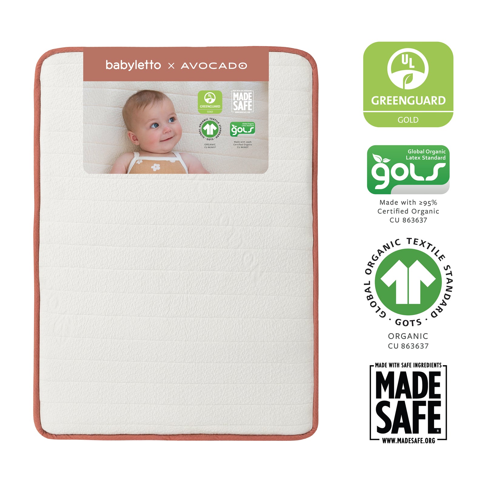 babyletto x Avocado Organic Mini Crib Mattress