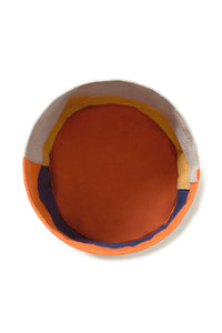 Color-blocked Bauhaus inspired Storage Basket