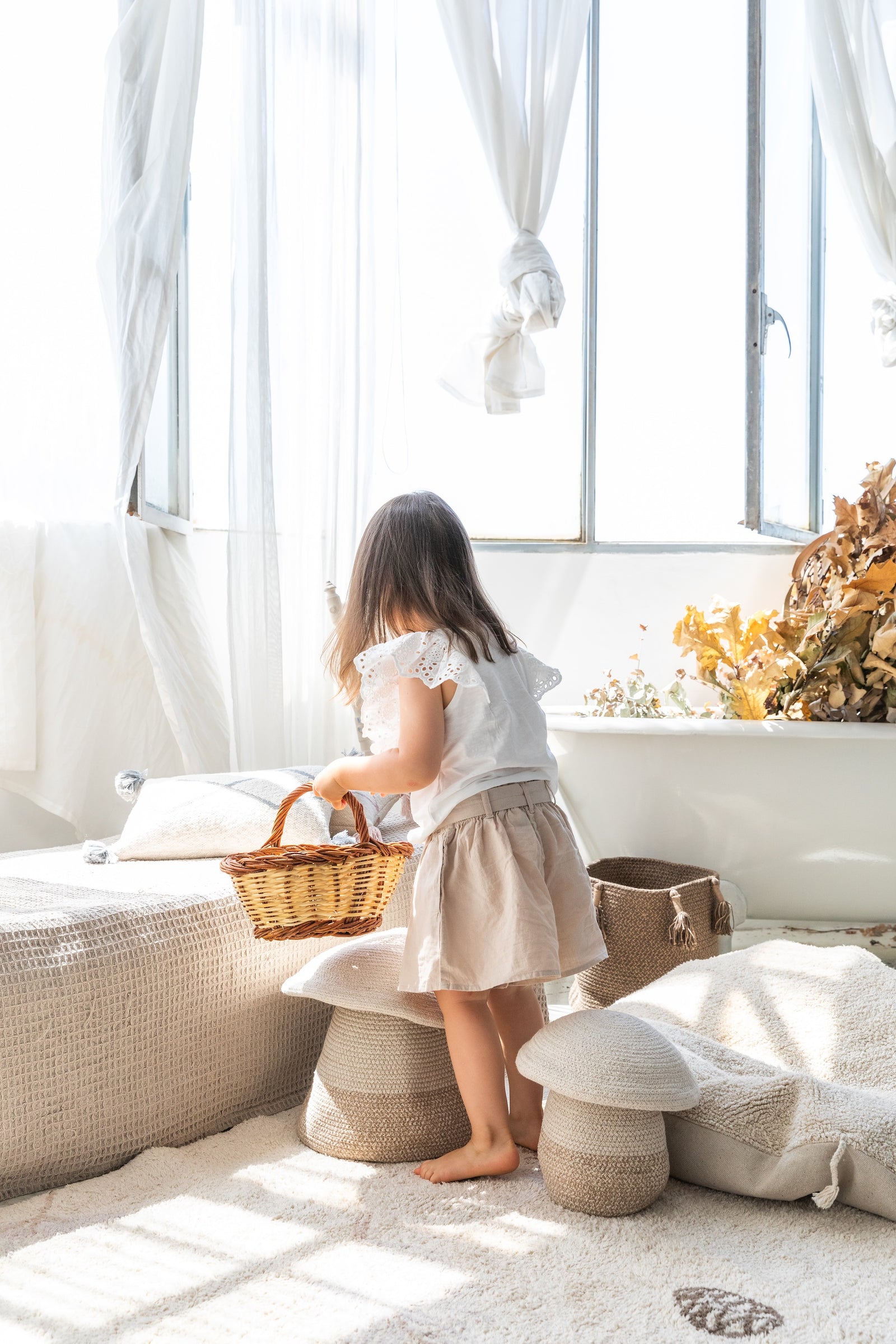 Baby Mushroom Basket