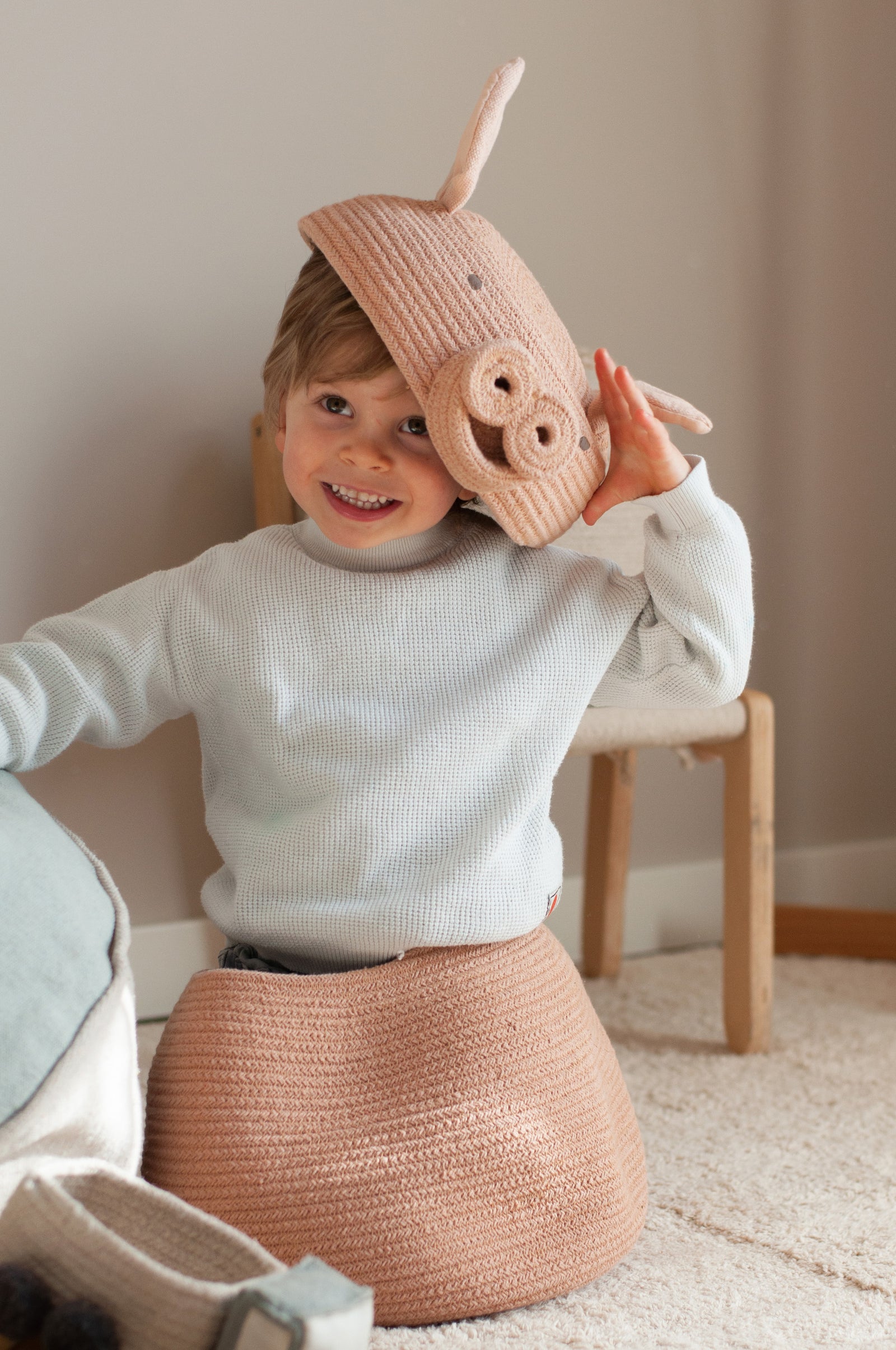Peggy the Pig Storage Basket