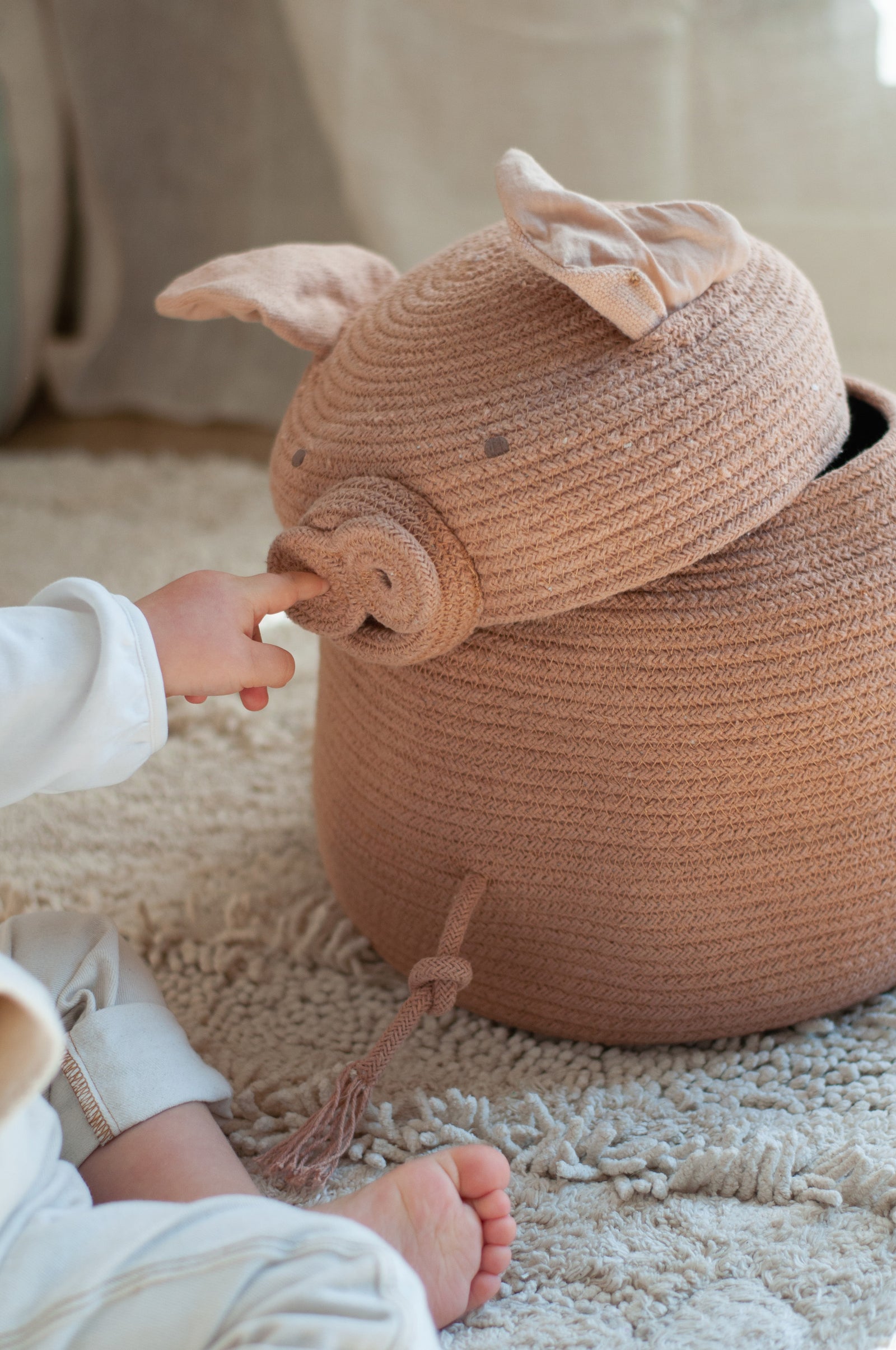 Peggy the Pig Storage Basket