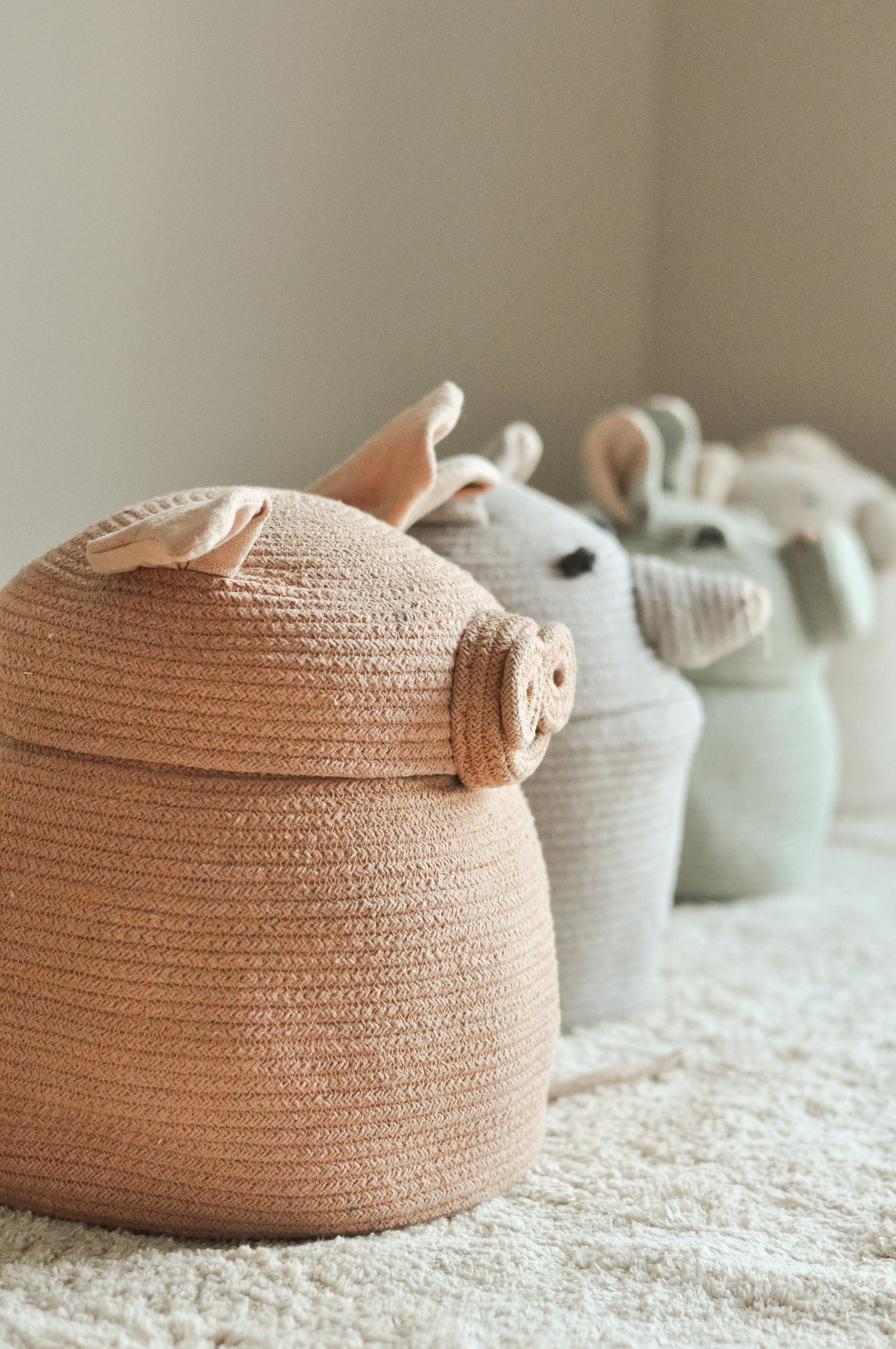 Peggy the Pig Storage Basket