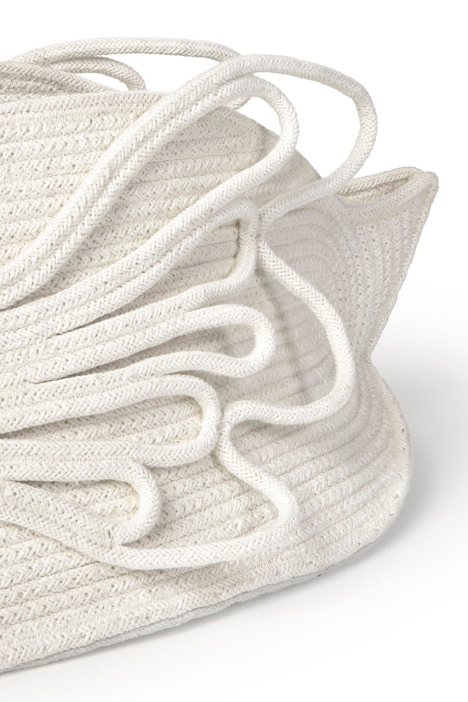 Details of Handcrafted Rope Swan Basket