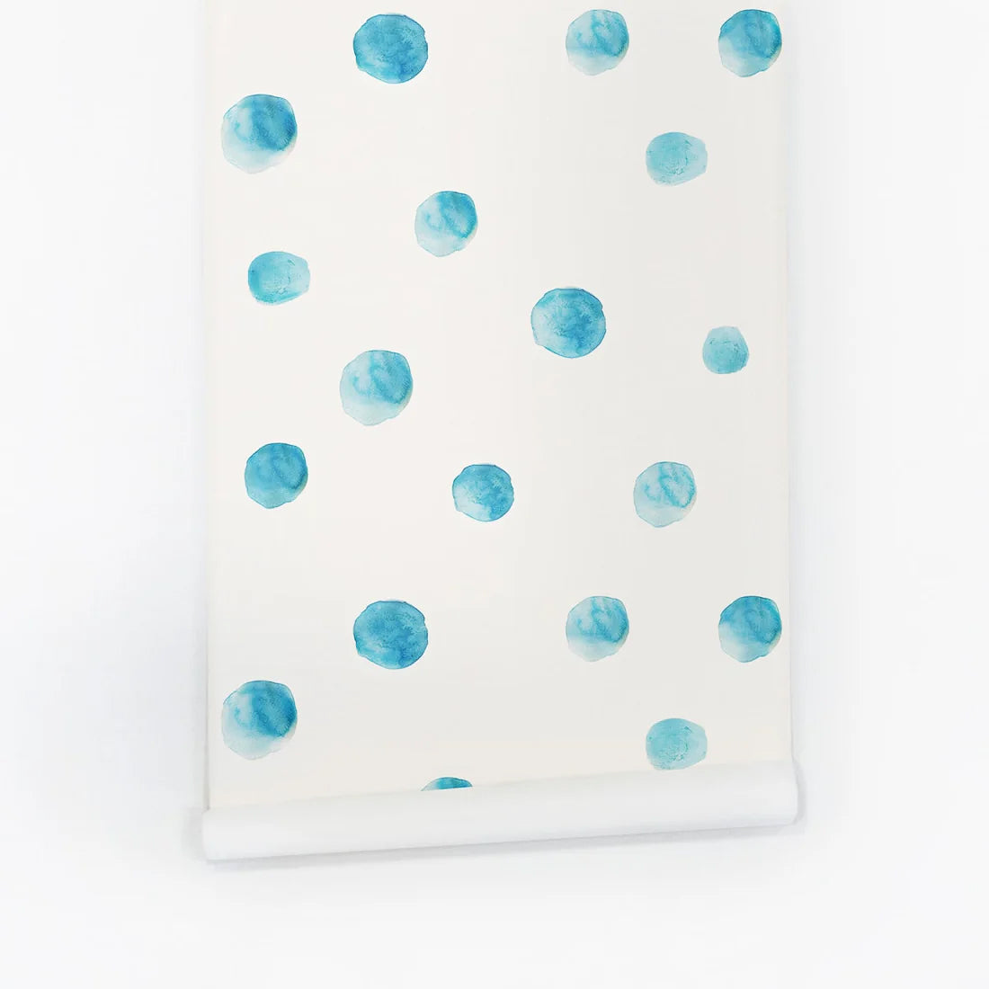 Blue Watercolor Dot Wallpaper