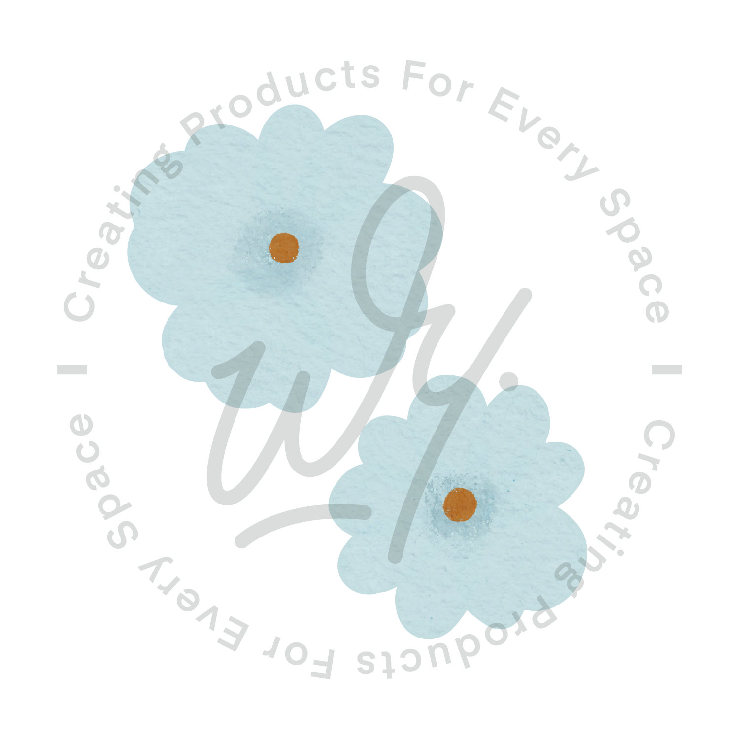 Blue Garden Wall Decals