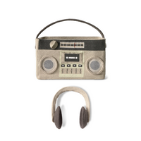 Boombox Basket with Play Headphones