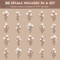 Floral Bunches Fabric Wall Decals