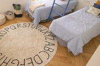 Round ABC Washable Rug