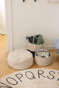 Round ABC Washable Rug
